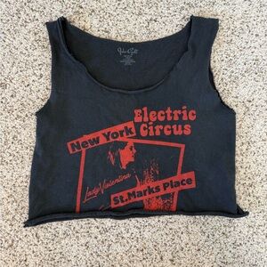 Brandy Melville Black Tank with Red Graphic